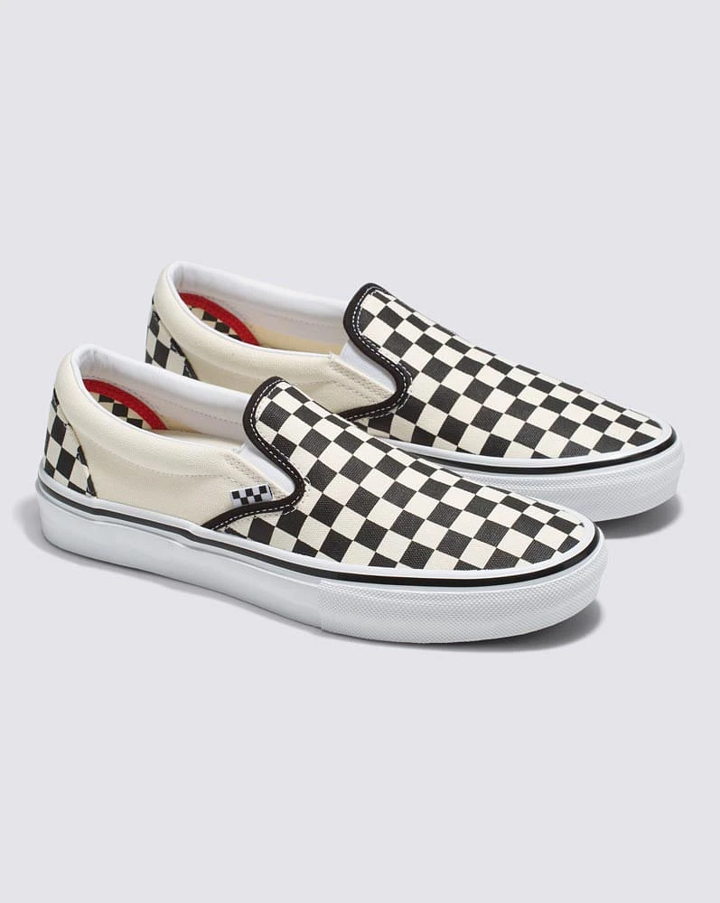 Skate Slip-On Checkerboard Negro/Blanco