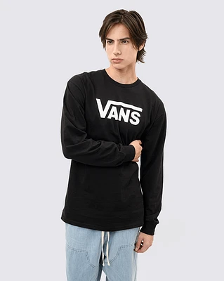 Playeras Vans Classic Ls Negro/ Blanco