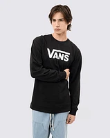 Playeras Vans Classic Ls Negro/ Blanco