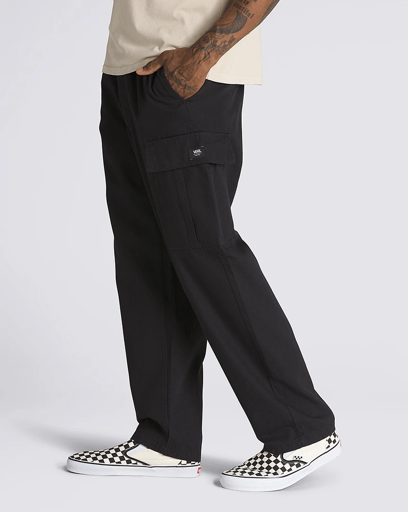 Pantalones Range Cargo Baggy Tapered Elastic Pant Negro