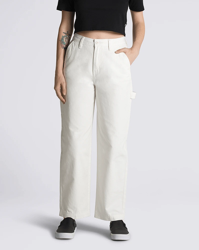 Pantalones Wm Ground Work Pant Blanco