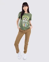 Playeras Skull Saucer Crew Verde