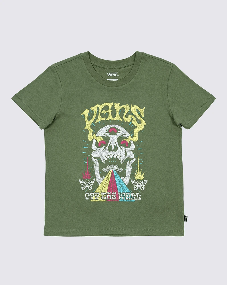 Playeras Skull Saucer Crew Verde