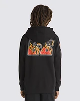 Sudaderas Digi Flames Po Negro