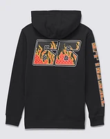 Sudaderas Digi Flames Po Negro