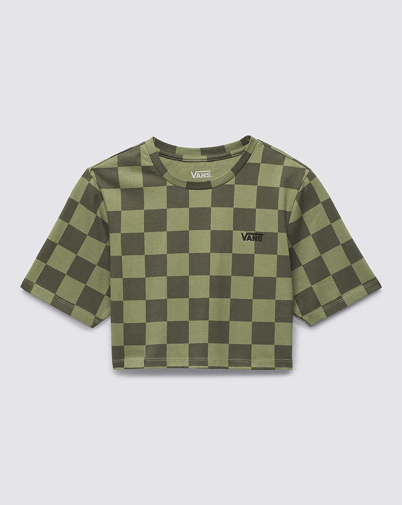 Playeras Checker Crew Crop Ii VCD Verde