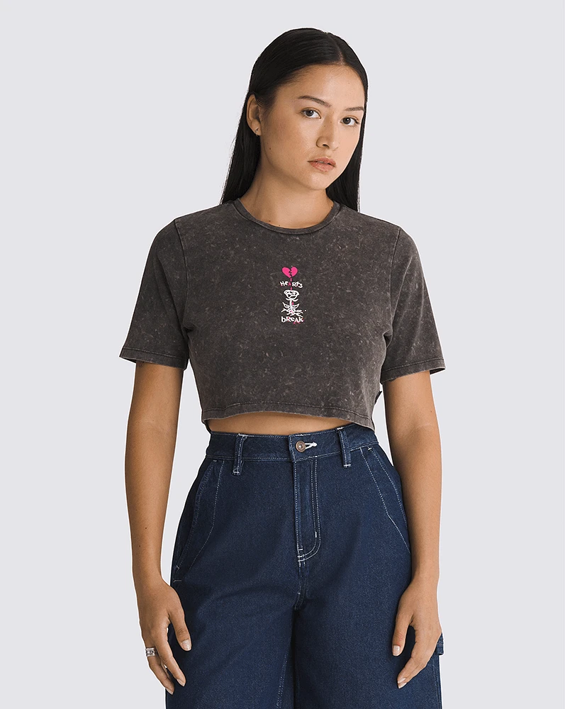 Playeras Heartbreaker Crew Crop Ii Gris