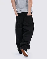Pantalones Check-5 Baggy Denim Pant Look Negro