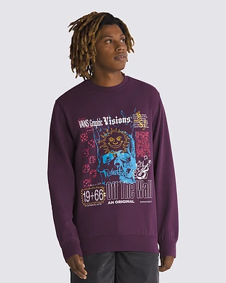 Sudaderas Visions Crew Look Morado