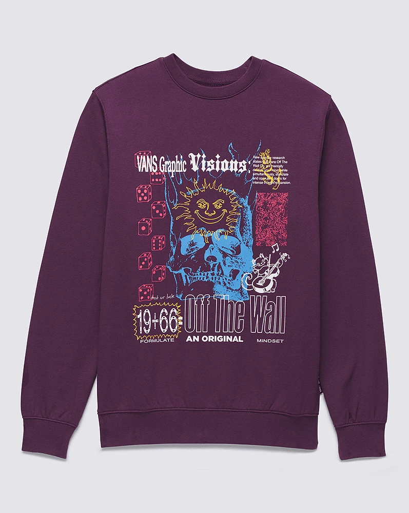 Sudaderas Visions Crew Look Morado