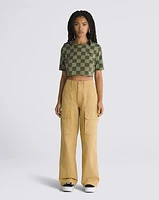 Pantalones Arroyo Wide Leg Cargo Look Amarillo