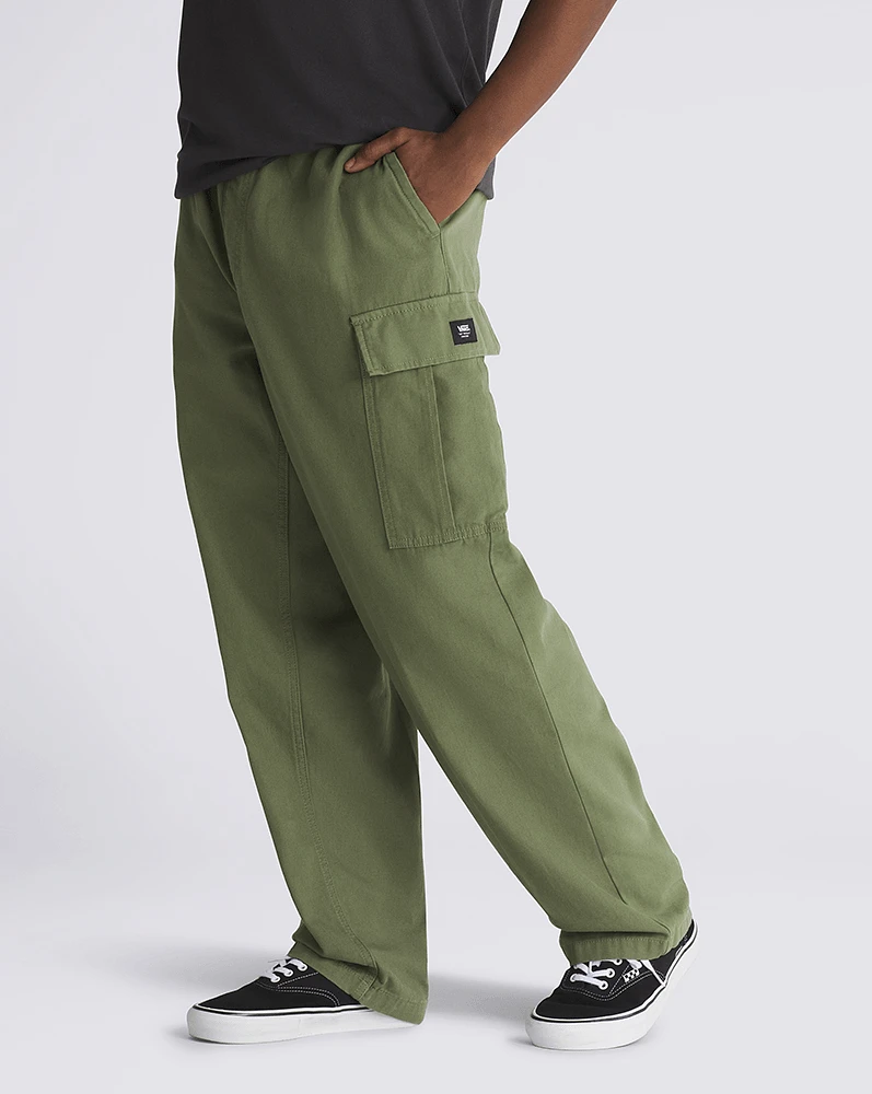 Pantalones Range Cargo Baggy Tapered Elastic Look Verde