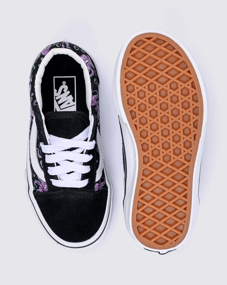 Kids Uy Old Skool Negro/Verde