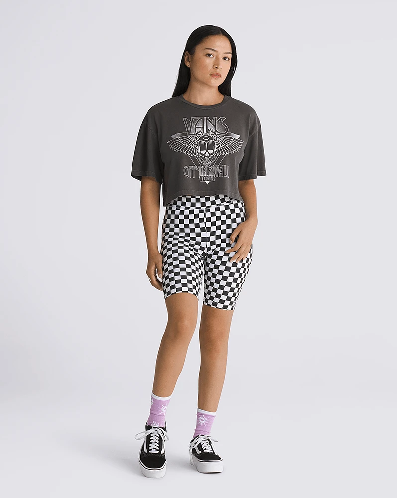 Playeras Never Gone Relax Crop  Gris