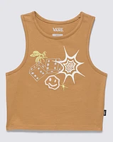 Playeras Total Mess Fitted Tank Café