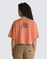 Playeras V-Line Relax Crop Naranja