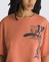 Playeras V-Line Relax Crop Naranja