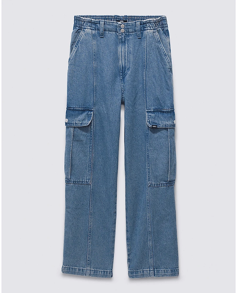 Pantalones Sidewalk Denim Cargo  Azul