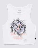 Playeras Broken Fitted Tank  Blanco