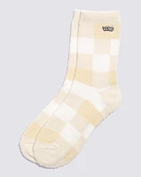 Calcetines Wm Fuzzy Sock 6.5-10 1Pk Beige/Blanco