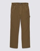 Pantalones Drill Chore Loose Carpenter Cord Pant Café