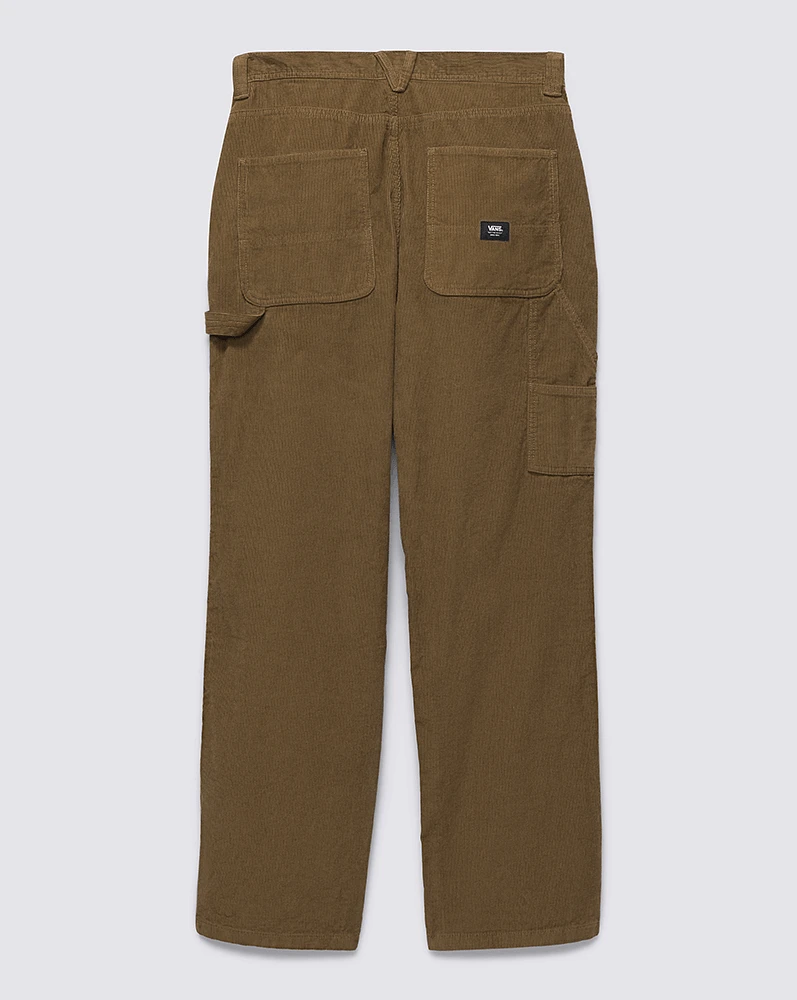 Pantalones Drill Chore Loose Carpenter Cord Pant Café