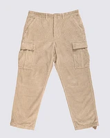 Pantalones Service Cargo Cord Loose Tapered Pant Café