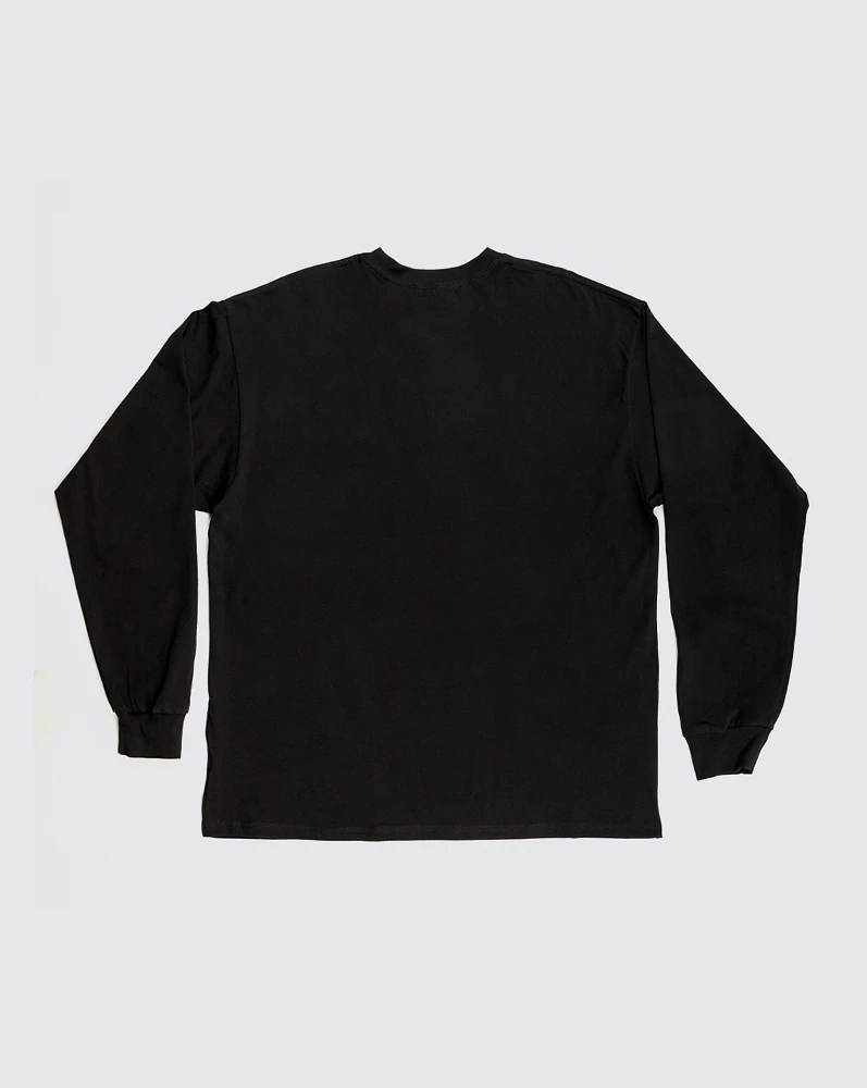 Playeras Vans Arched Ls Tee Negro