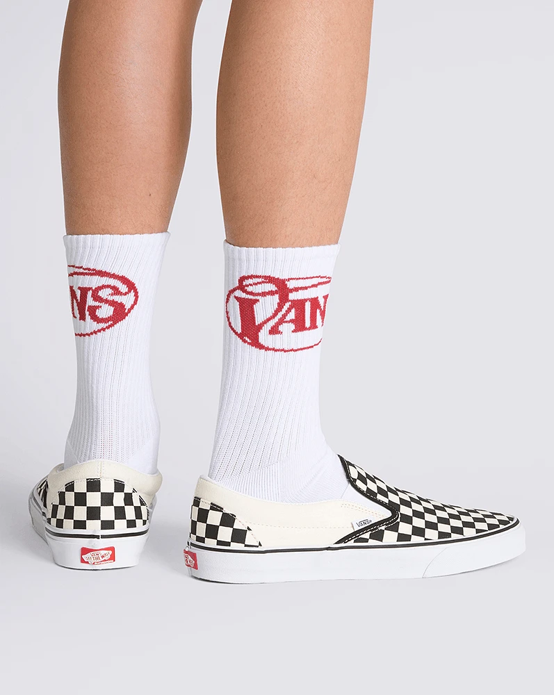 Calcetines Winding Road Crew Blanco/Rojo