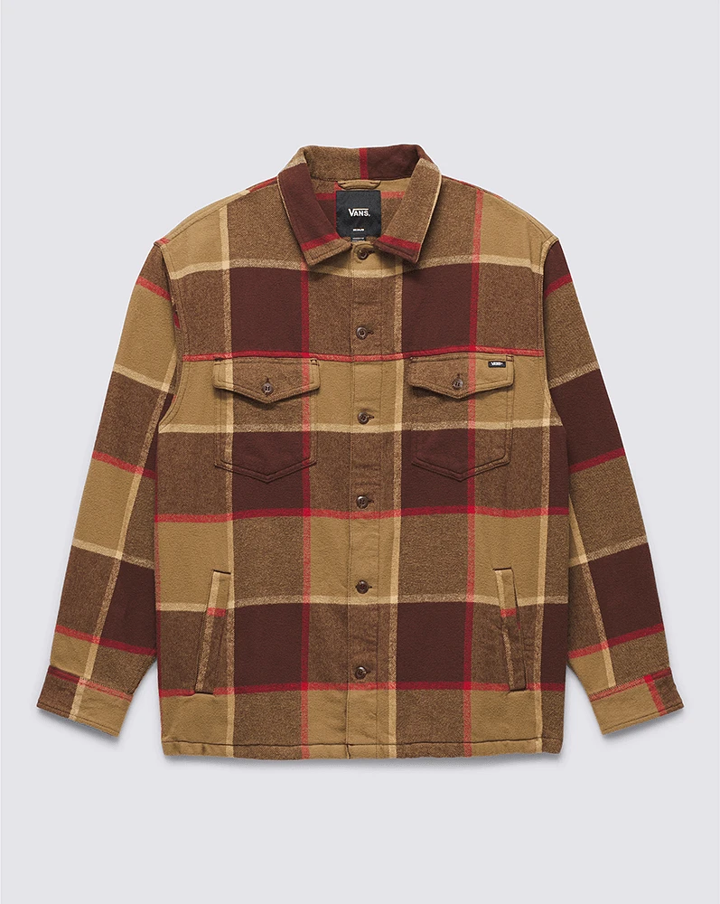 Franelas Norbeck Ls Woven Café/Rojo