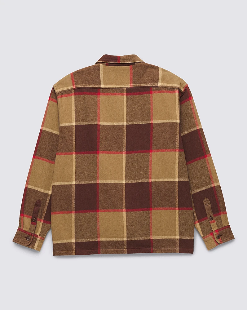 Franelas Norbeck Ls Woven Café/Rojo