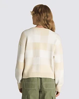 Suéteres Winter Checker Relaxed Cardigan Beige