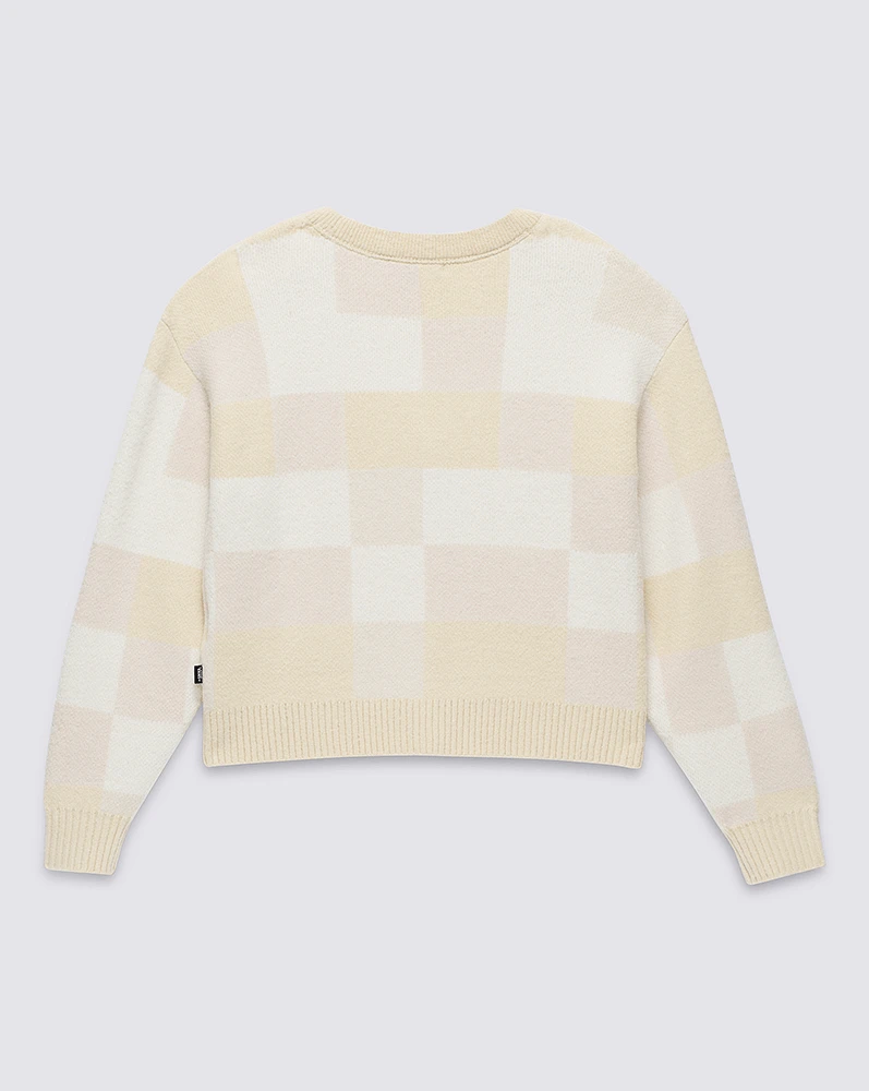 Suéteres Winter Checker Relaxed Cardigan Beige