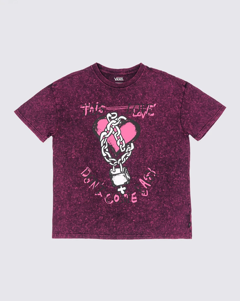 Playeras Love Shackle Oversized Rosa