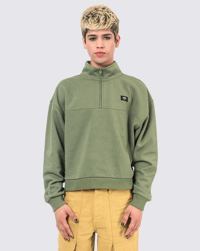 Sudaderas Leighton Mock Neck Fleece Verde