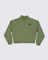 Sudaderas Leighton Mock Neck Fleece Verde