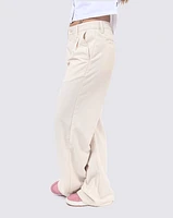 Pantalones Alder Relaxed Pleated Look Beige