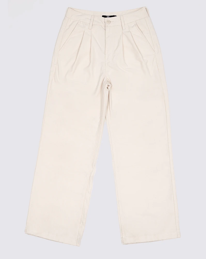 Pantalones Alder Relaxed Pleated Look Beige