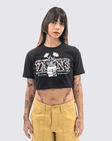 Playeras Growing Ideas Crew Crop Ii Look Negro/Rosa