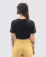 Playeras Growing Ideas Crew Crop Ii Look Negro/Rosa