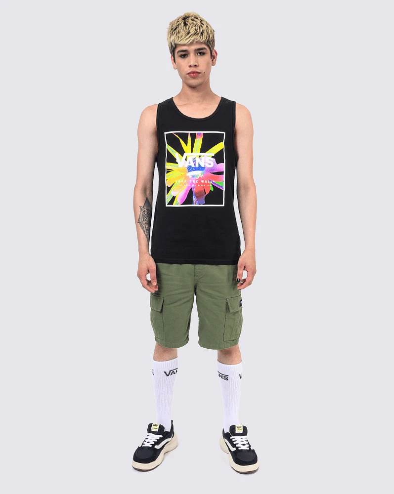 Playeras Mn Print Box Tank Negro