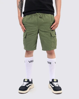 Shorts Range Elastic Waist Cargo  Verde