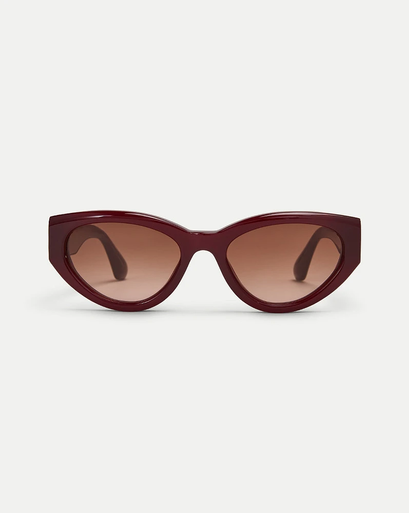 06 Sunglasses in Burgundy | Veronica Beard