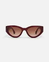 06 Sunglasses in Burgundy | Veronica Beard