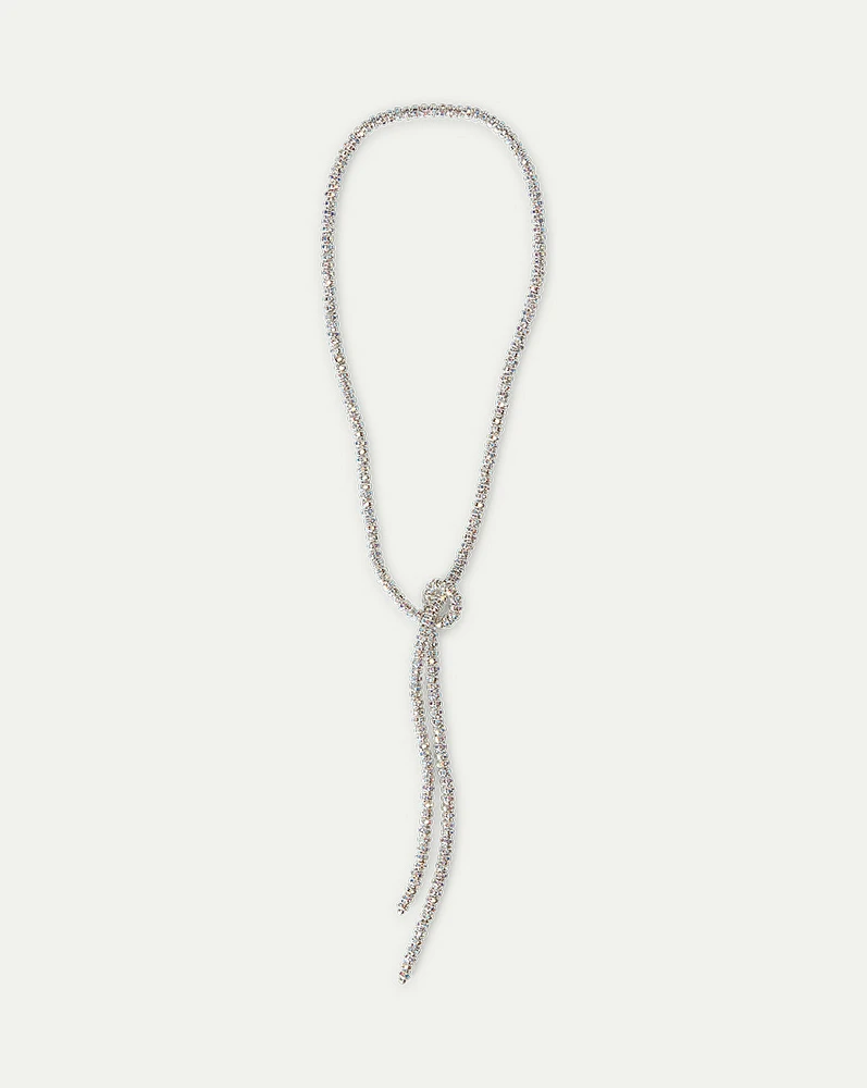 Skinny Serpent Chain Necklace in Silver | Veronica Beard