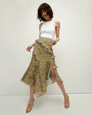 Eleonora Floral-Print Skirt | Veronica Beard