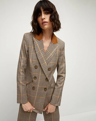 Elvana Plaid Dickey Longline Jacket | Veronica Beard