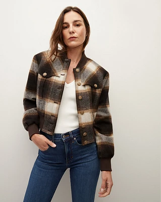 Stanley Plaid Bomber Jacket | Veronica Beard