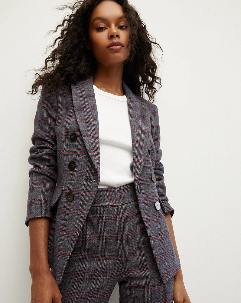 Lawrence Plaid Wool Dickey Jacket | Veronica Beard