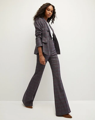 Lebone Plaid Flare-Pants | Veronica Beard